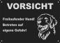 Preview: Golden Retriever | Aluminium Warnschild